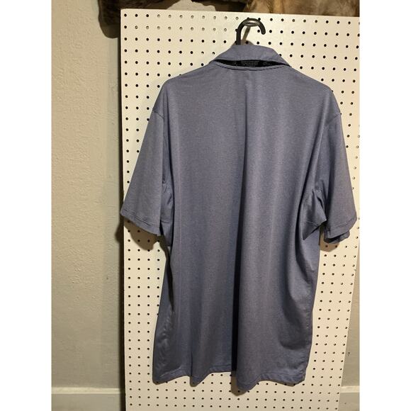 Nike Golf Dri-FIT Polo Shirt Men’s Large Blue White Stripe Standard Fit - Picture 4 of 7